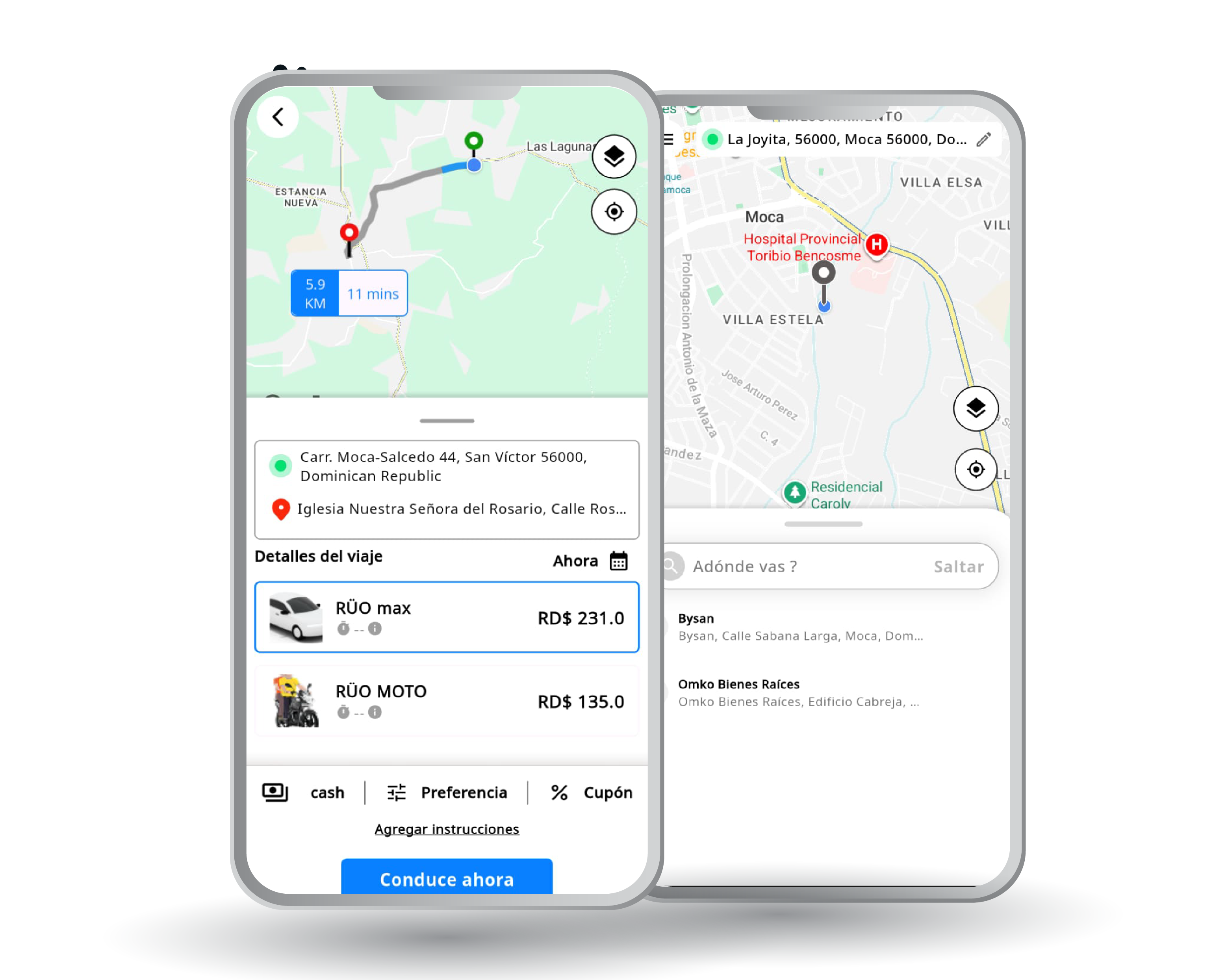 RÜO - Interfaz de la App